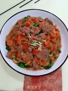 Make Wet beef noodles step 14