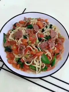 Make Wet beef noodles step 16