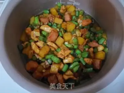 Make Chicken bean bean rice step 6