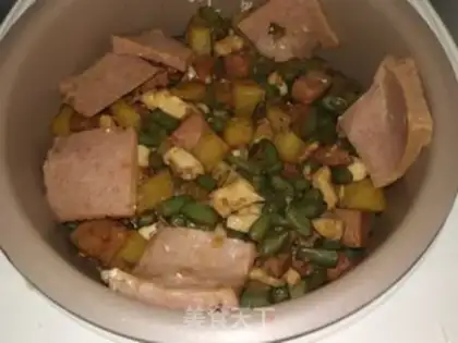 Make Chicken bean bean rice step 9