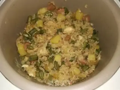 Make Chicken bean bean rice step 11