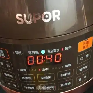 Make Peaches, rice porridge step 6