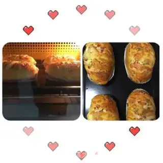 Make Chinese ham and sausage cheese bread step 3
