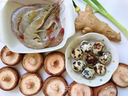 Make Fries, shrimp, quail eggs step 0