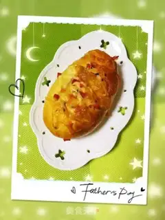 Make Chinese ham and sausage cheese bread step 5
