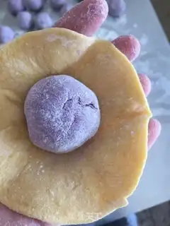 Make Flower buns step 15