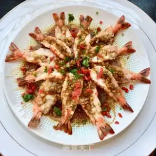 Make Shrimp with garlic powder fan step 25