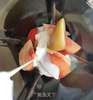 Make Peaches and yogurt step 3