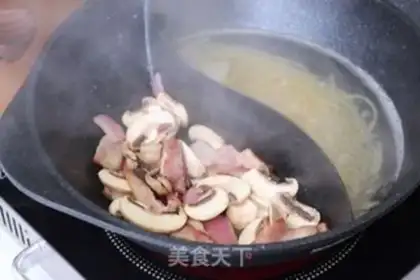 Make Butter bacon pasta step 7