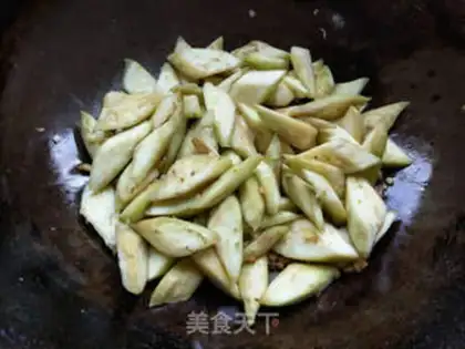 Make Salted fish fried eggplant step 4