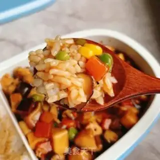 Make Black pepper mushroom chicken rice step 0