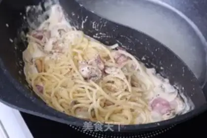 Make Butter bacon pasta step 10