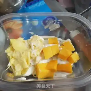 Make The durian mango, a thousand-storey box cake step 8