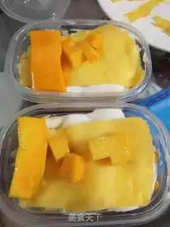Make The durian mango, a thousand-storey box cake step 10