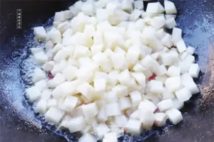 Make Potato chicken guacamole step 3