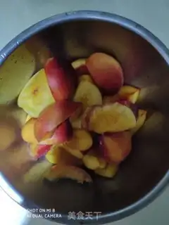 Make Peach juice step 1
