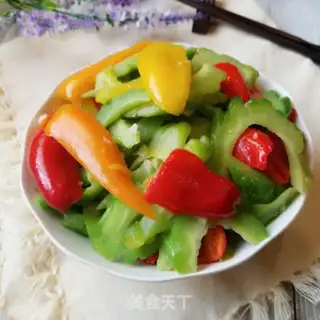 Make Sweet peppers and bitter melons step 6