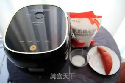 Make The sweet potato rice step 0