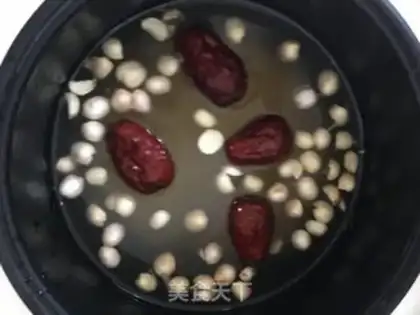 Make Little rice porridge step 2