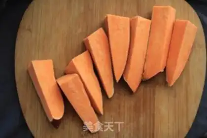 Make The sweet potato rice step 1