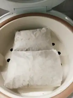 Make Haffle rice chicken step 3