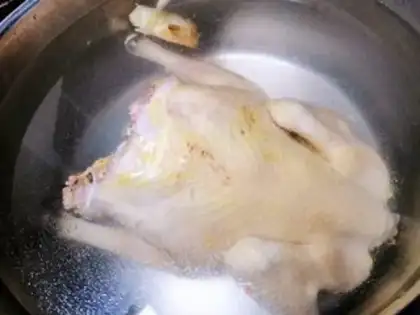Make The chicken soup step 6