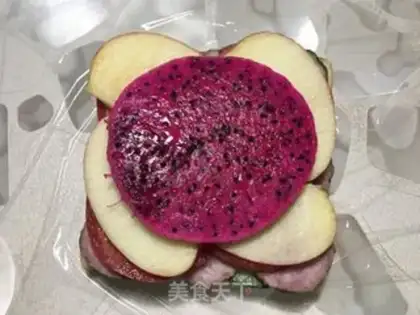 Make Red intestinal fruit sandwich step 8