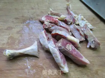Make Frozen mushrooms. Dutch beans for duck legs step 1