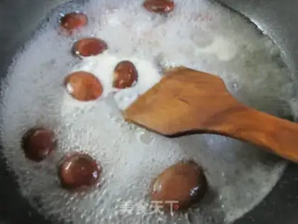 Make Frozen mushrooms. Dutch beans for duck legs step 2