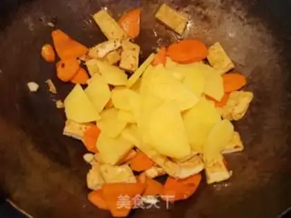 Make Fish-fruit potato chips and vegetables step 10