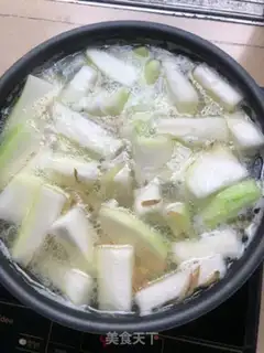 Make White bouquet melon soup step 6