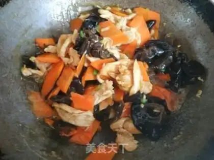 Make Carrot, wood, chicken step 7