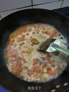 Make Curry chicken greasy rice step 4