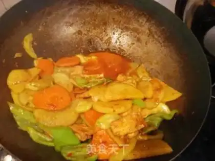 Make Fish-fruit potato chips and vegetables step 20