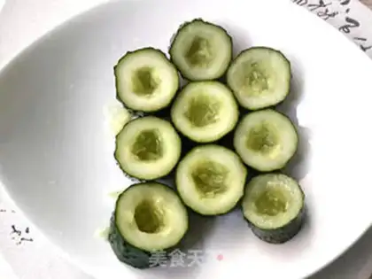 Make The cucumber meets pickles step 4