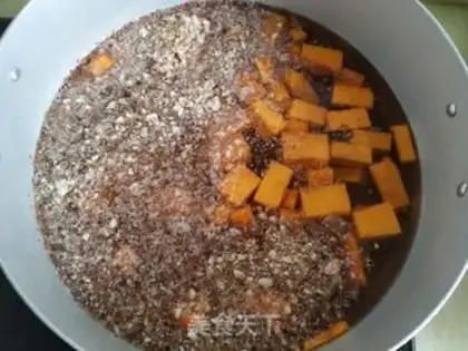 Make Pumpkin peanut porridge step 4