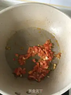 Make Tomato egg soup step 1