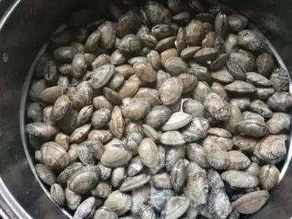 Make Soy flower clams step 4