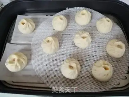 Make Salted eggs, pork buns step 9