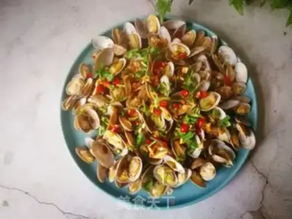 Make Soy flower clams step 9