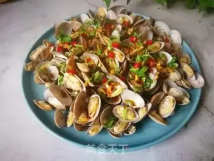 Make Soy flower clams step 10