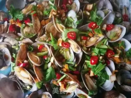 Make Soy flower clams step 11