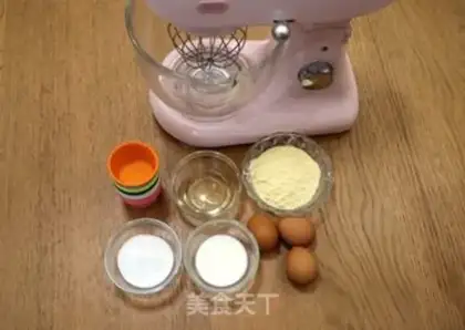Make Corn powdered sponge cake step 0