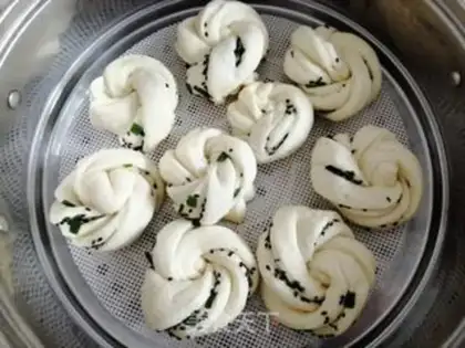 Make Onion sesame rolls step 9
