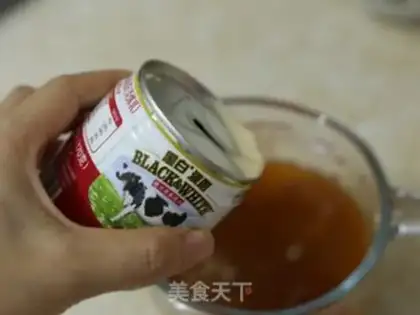 Make Pearl milk, tea and heart cake step 1