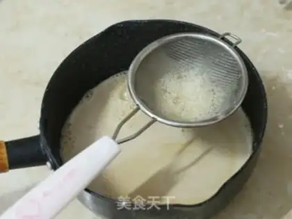 Make Pearl milk, tea and heart cake step 6