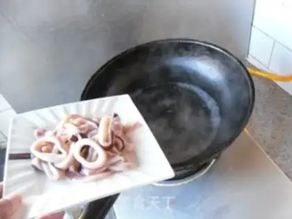 Make Blue pepper squid step 3