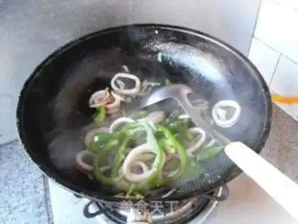 Make Blue pepper squid step 9