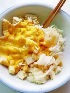 Make Egg pickers, golden mushrooms step 2