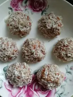 Make Pearl rice balls step 5